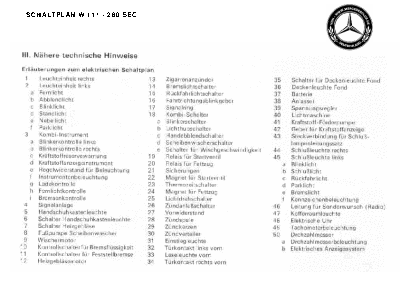 Elektrischer Schaltplan W111 280 SEC - vdh - www ...